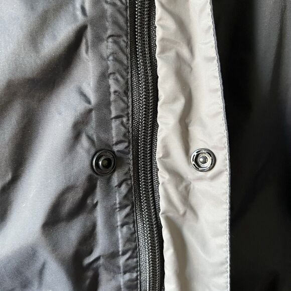 Columbia Full Zip Windbreaker Rain Jacket Men's Medium Black Gray Lined Outdoor - Picture 6 of 11